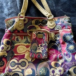 Coach purse and wallet set